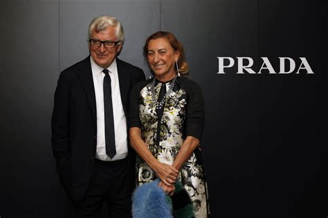 miuccia prada and patrizio bertelli.